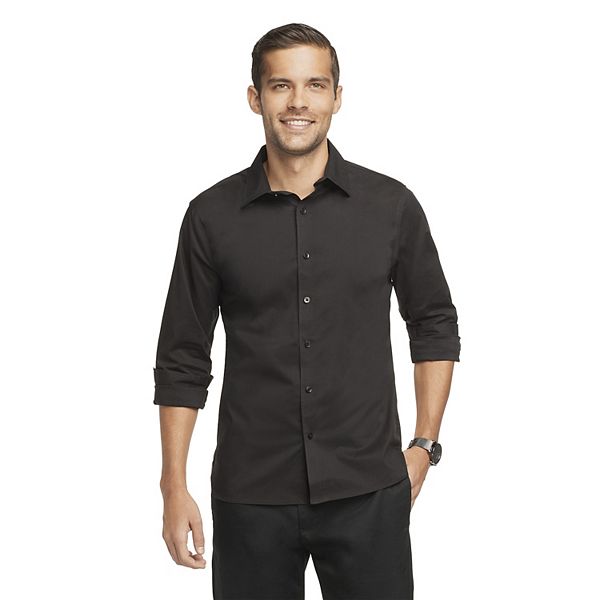 Van Heusen Men's Never Tuck Slim Fit Shirt