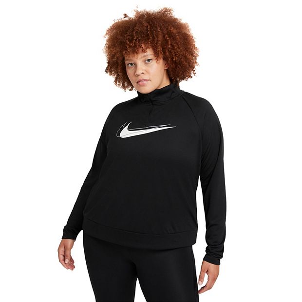 scheiden acre bijzonder Plus Size Nike Dri-FIT Swoosh Half-Zip Running Midlayer Top