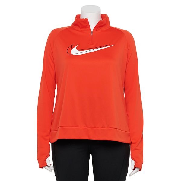 Nike Womens Long Sleeve Mesh Breathable Running Dry Knit Top Size Medium