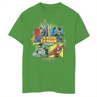 Boys 8-20 Justice League Shining Portrait Panels Graphic Tee