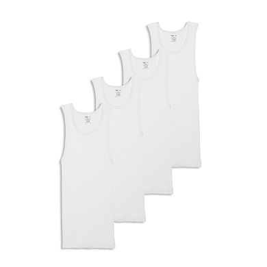 Men's Jockey® 4-Pack Fitted Cotton A-Shirt Tank Undershirt