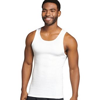 Men's Jockey® 4-Pack Fitted Cotton A-Shirt Tank Undershirt