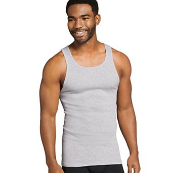 Men's Jockey® 4-Pack Fitted Cotton A-Shirt Tank Undershirt