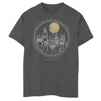 Boys 8-20 Harry Potter Hogwarts Line Art Portrait Graphic Tee