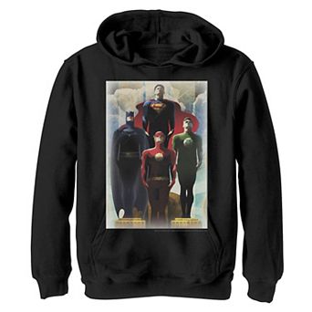 Boys 8-20 Justice League Proud Pose Portrait Graphic Fleece Hoodie