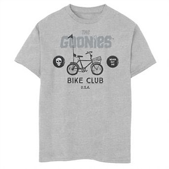 Boys 8-20 The Goonies Bike Club Never Say Die Text Graphic Tee