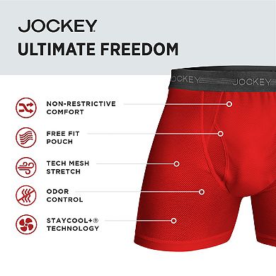 Men's Jockey® Ultimate Freedom 2-Pack Boxer Briefs