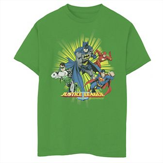 Boys 8-20 Justice League Character Burst Portrait Graphic Tee