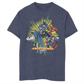 Boys 6-20 Justice League Character Burst Portrait Graphic Tee