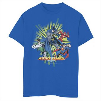 Boys 6-20 Justice League Character Burst Portrait Graphic Tee