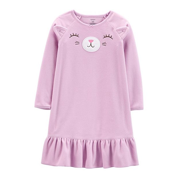 Girls best sale fleece nightgown