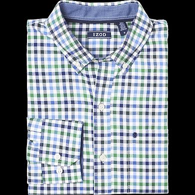 Men's IZOD Classic-Fit Plaid Stretch Button-Down Shirt