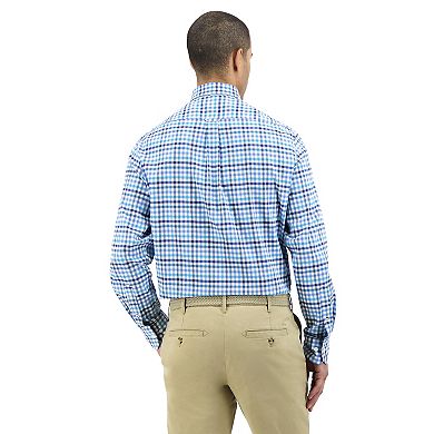 Men's IZOD Classic-Fit Plaid Stretch Button-Down Shirt
