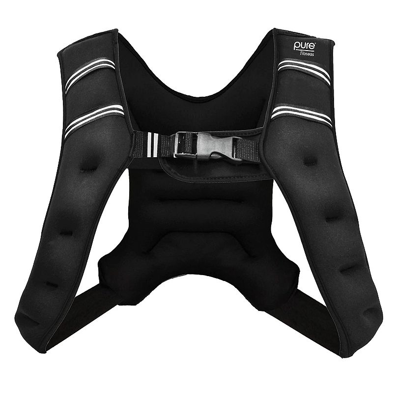 Pure Fitness 10 lb. Adjustable Minimalist Weighted Vest, Black