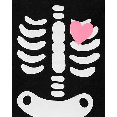 Baby Girl Carter's 2-Piece Glow Halloween Skeleton Snug Fit Pajamas