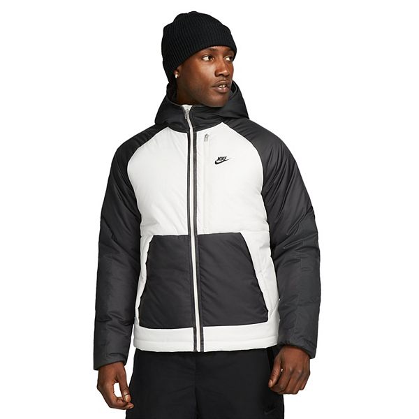 Nike Sportswear Windrunner Men's Hooded Jacket, Smoke Grey/White/Smoke  Grey/Black, Large