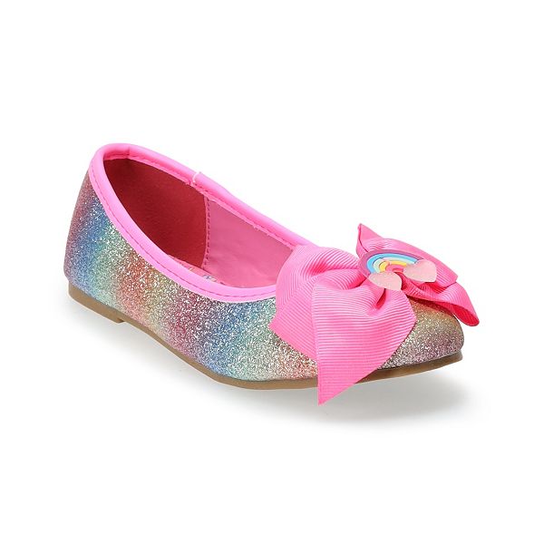 JoJo Siwa Rainbow Girls' Ballet Flats