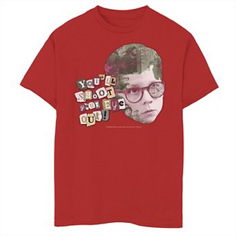 Boys 8-20 A Christmas Story Ralphie You'll Shoot Your Eye Out Collage Graphic Tee