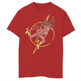 Boys 8-20 Flash Retro Portrait Logo Overlay Graphic Tee