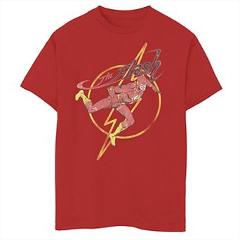 Boys 8-20 Flash Retro Portrait Logo Overlay Graphic Tee