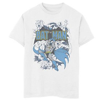 Boys 8-20 Batman Vintage Action Collage Graphic Tee
