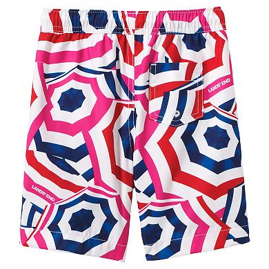 Boys 10-20 Lands' End Print Swim Trunks in Husky