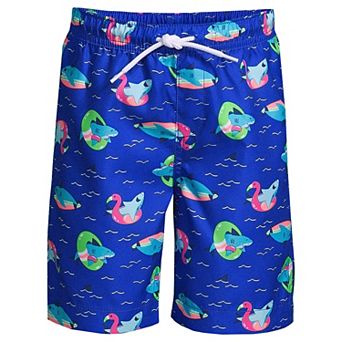 Boys 10-20 Lands' End Print Swim Trunks in Husky
