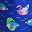 Blue Funny Sharks