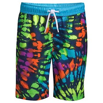 Boys 10-20 Lands' End Print Swim Trunks in Husky