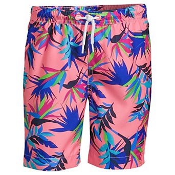 Boys 10-20 Lands' End Print Swim Trunks in Husky