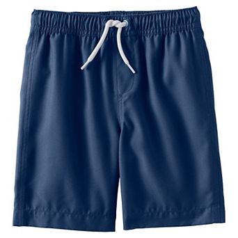 Boys 10-20 Lands' End Solid Swim Trunks in Husky