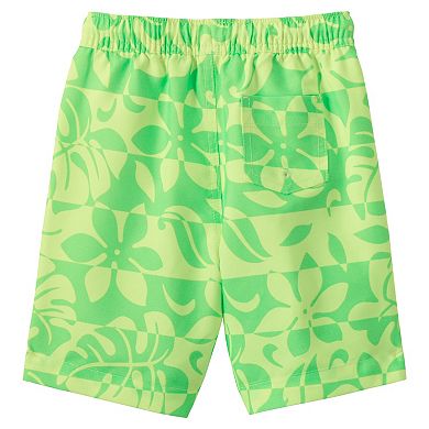 Boys 6-16 Lands' End Printed Swim Trunks in Slim