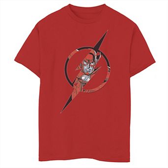 Boys 8-20 DC Comics Flash Face Logo Graphic Tee