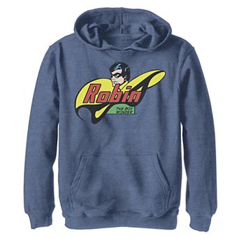Boys 8-20 DC Comics Robin The Boy Wonder Comic Graphic Fleece Hoodie