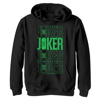 Boys 8-20 Batman Joker Neon Word Stack Graphic Fleece Hoodie