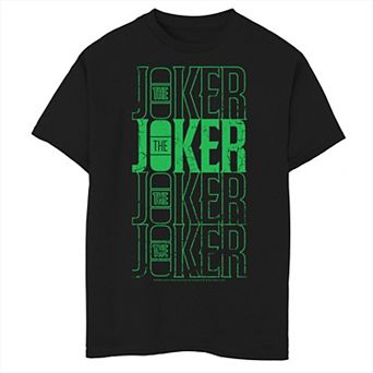 Boys 8-20 Batman Joker Neon Word Stack Graphic Tee