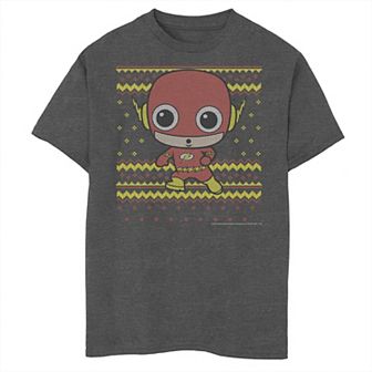Boys 8-20 DC Comics The Flash Chibi Christmas Sweater Style Graphic Tee