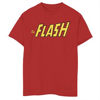Boys 8-20 Flash Yellow Text Logo Graphic Tee