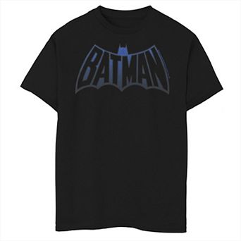 Boys 8-20 Batman Retro Blue Hue Logo Graphic Tee