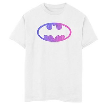 Boys 8-20 Batman Gradient Colorful Logo Graphic Tee