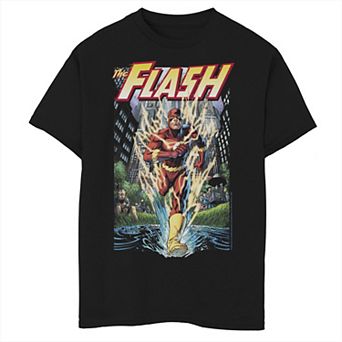 Boys 8-20 Flash Action Portrait Comic Cover Graphic Tee