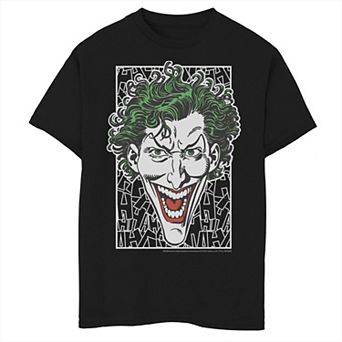 Boys 8-20 Batman Joker Laughing HA HA HA Collage Graphic Tee
