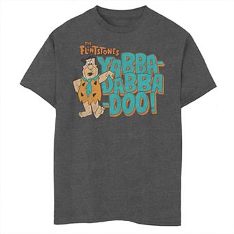 Boys 8-20 The Flinstones Barney Yabba-Dabba-Doo! Word Stack Graphic Tee