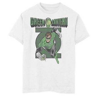 Boys 8-20 Green Lantern Retro Action Portrait Logo Graphic Tee
