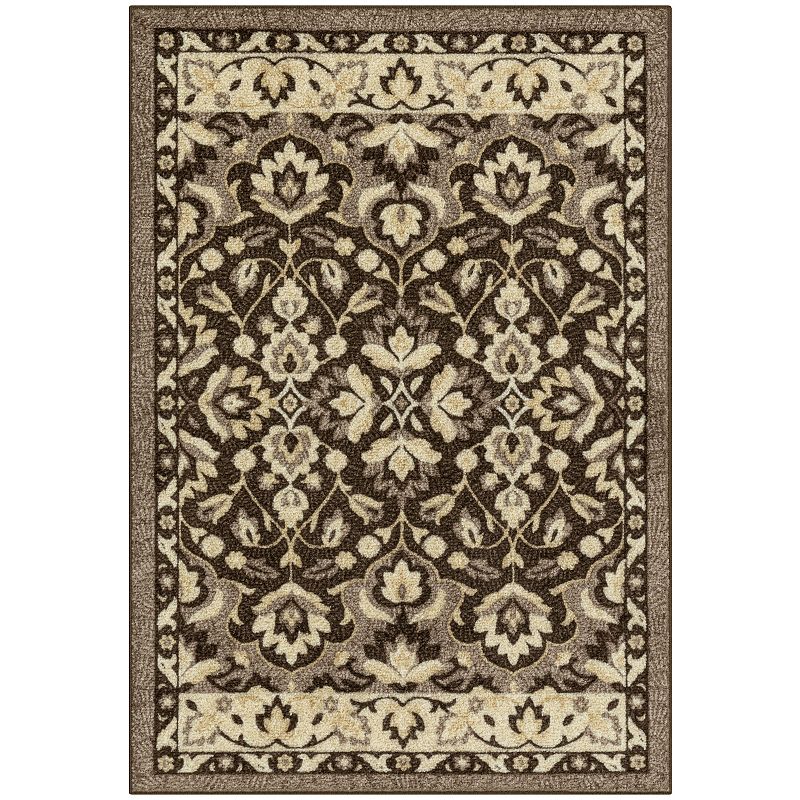 Sonoma Goods For Life® Washable Throw & Kitchen, Entry or Laundry Room Rug, Brown Persian