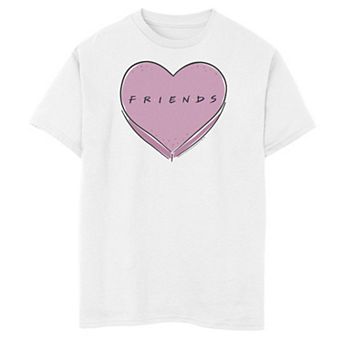Boys 6-20 Friends Valentine's Day Candy Heart Logo Graphic Tee