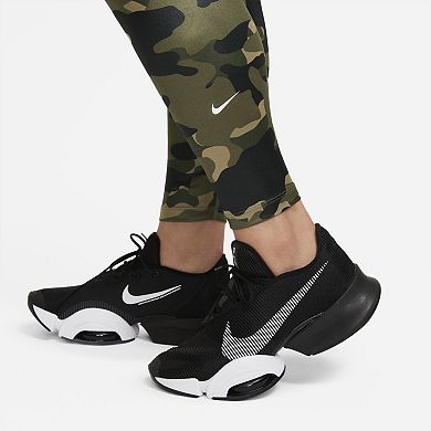 Plus Size Nike Dri-FIT Mid-Rise Camo Leggings