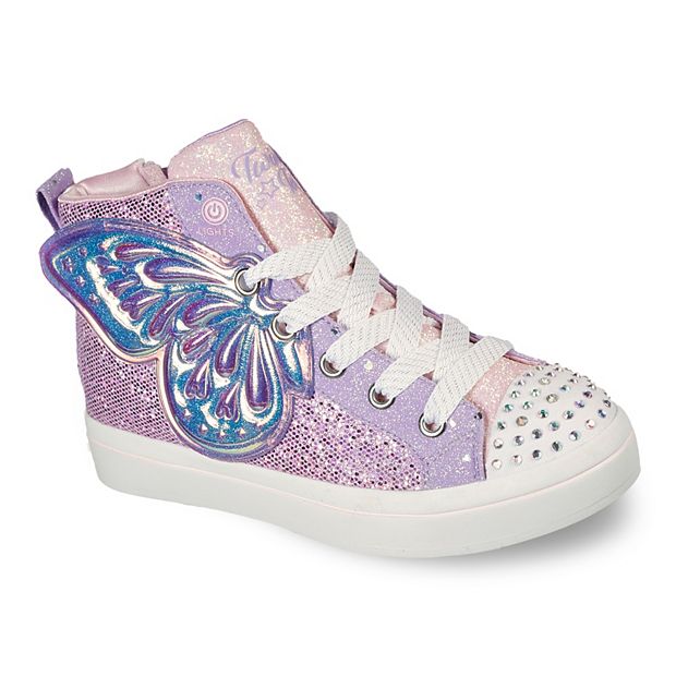 Teenager Fest Disciplin Skechers® Twinkle Toes Twi-Lites 2.0 Butterfly Wishes Girls' Light-Up High  Top Shoes