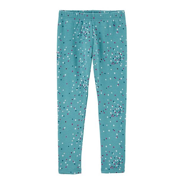 Girls 4-14 Carter's Polka Dot Cozy Fleece-Lined Leggings