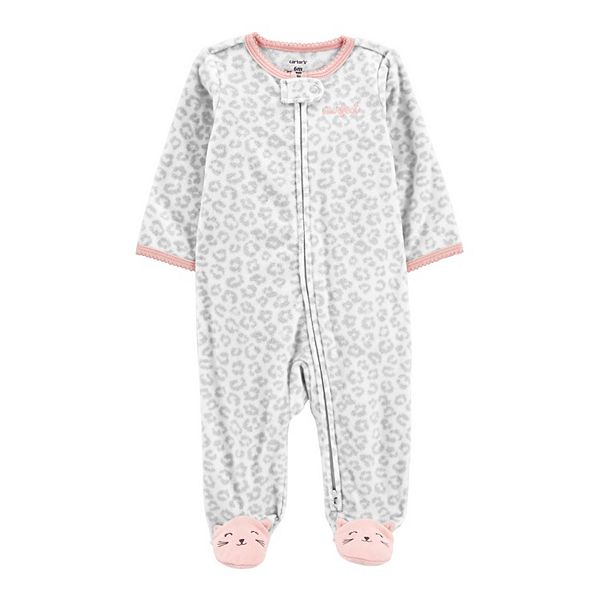 Carters 2024 leopard pajamas